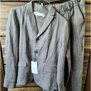 New Zara linen pant suit